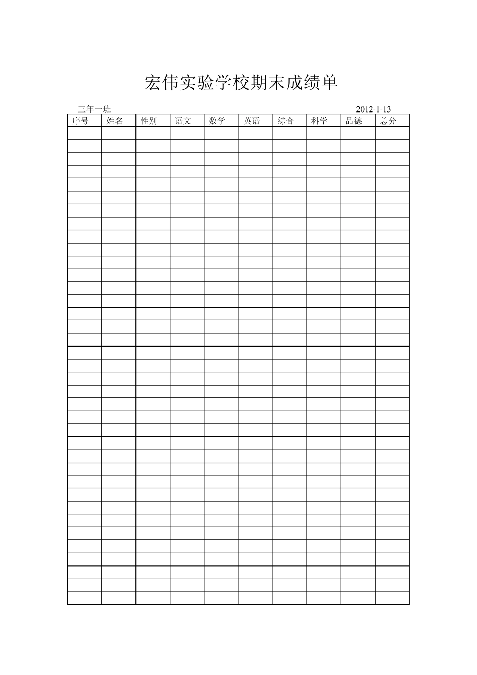 word表格中多页表格每页都有表头和标题的制作方法_第2页