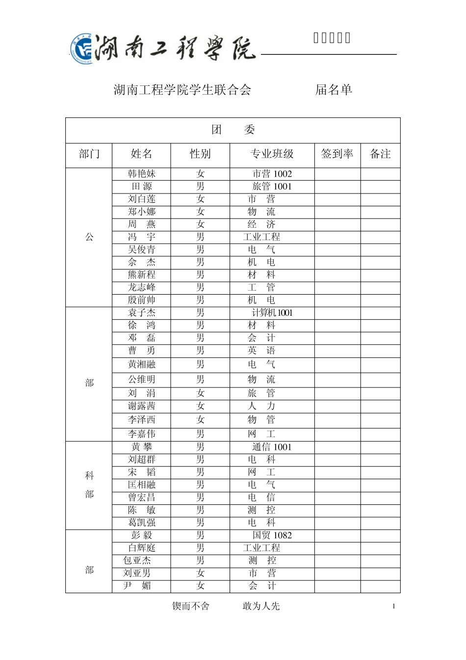 word表格模板_第1页