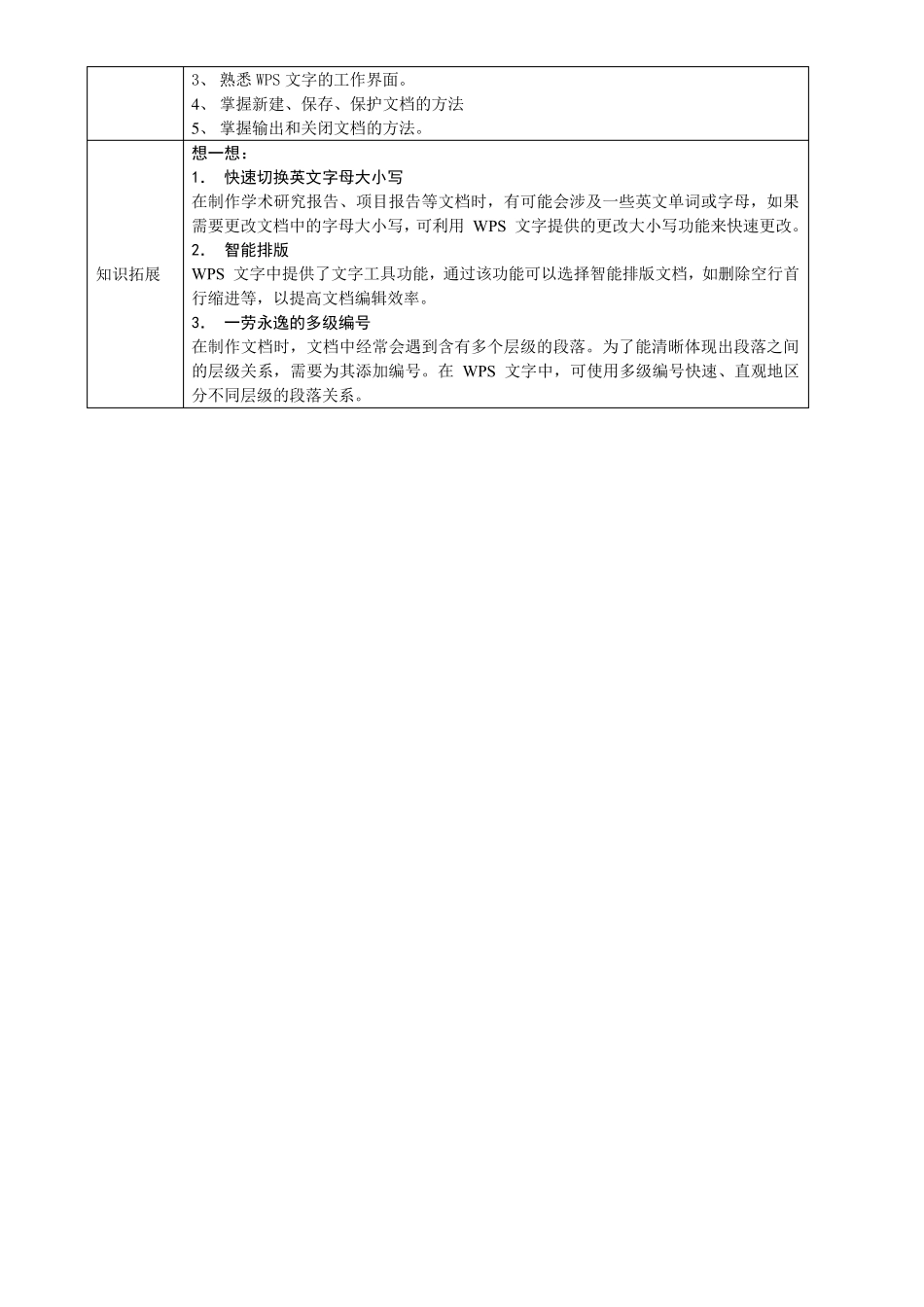 WPSOffice办公软件应用课程教案_第3页
