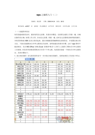 wps之编程入门
