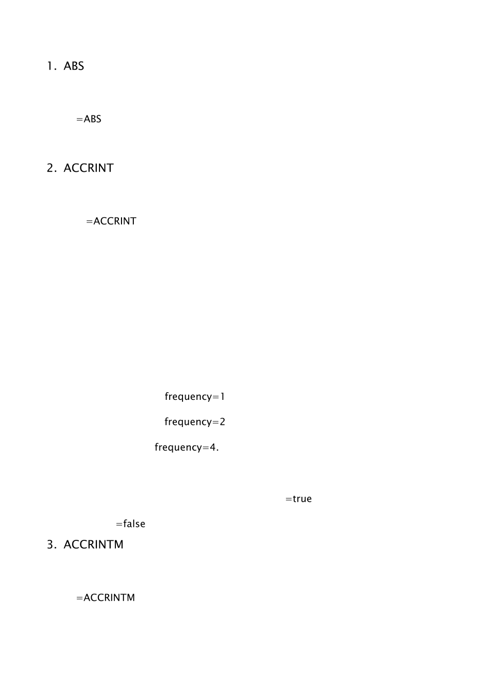 WPS表格函数学习之公式大全(字母顺序)_第1页