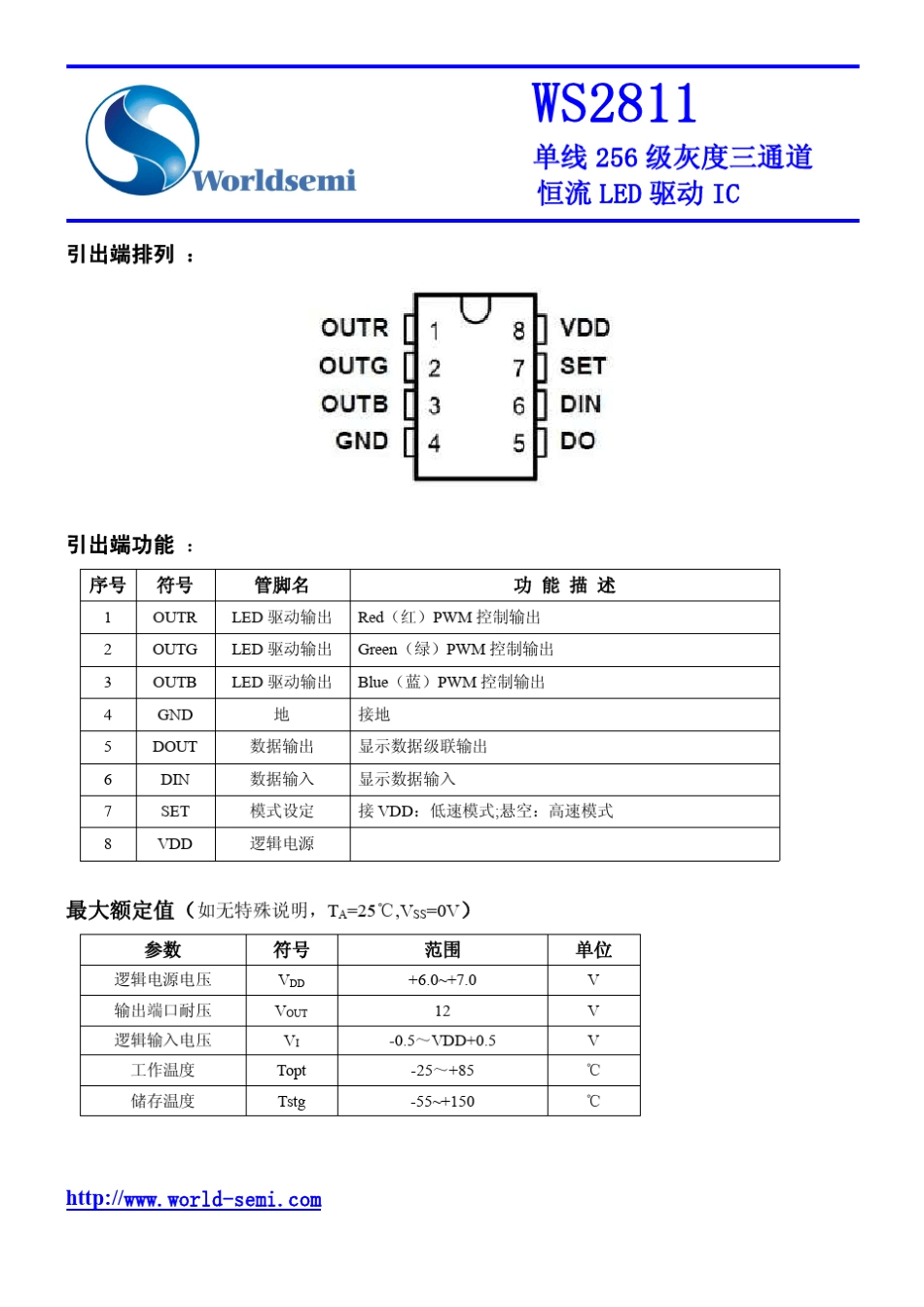 WS2811规格书_第2页
