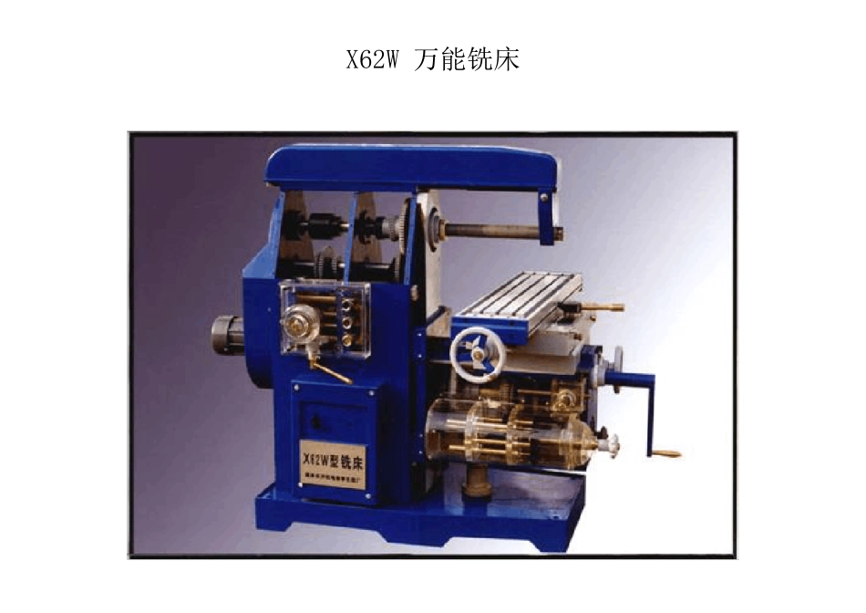 X62W万能铣床电路图及常见故障的排除_第1页