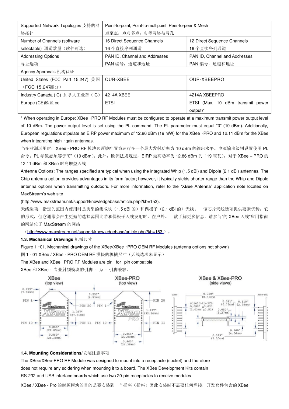 XBEE模块中文说明书_第3页