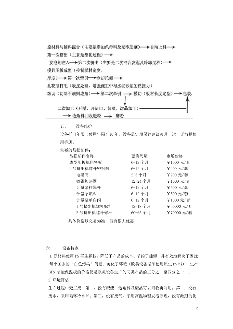 XPS挤塑板生产工艺及特点_第2页
