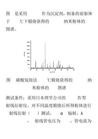XRD案例分析