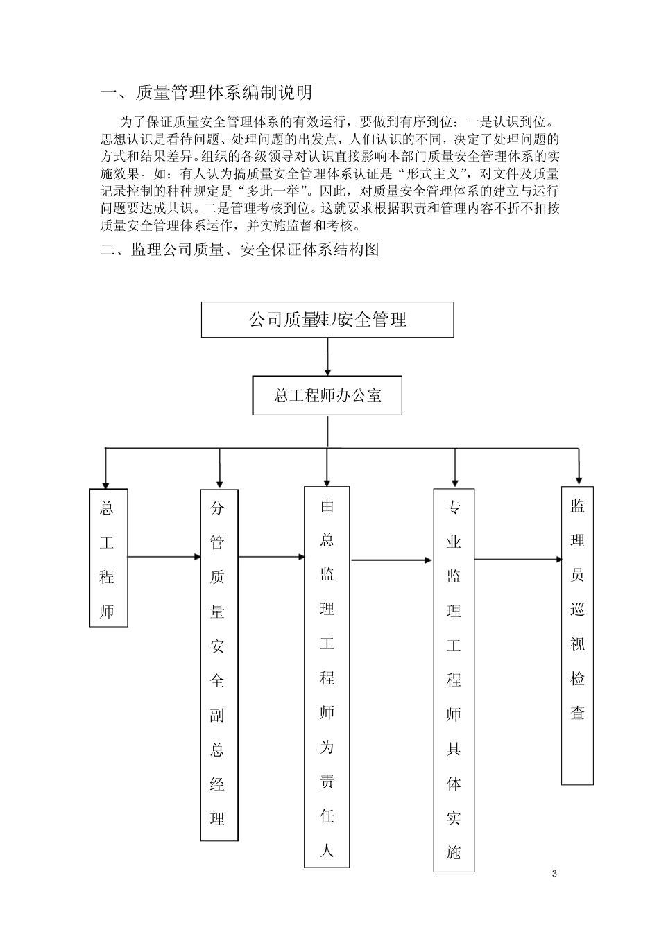 XXXXX监理公司质量安全保障体系_第3页