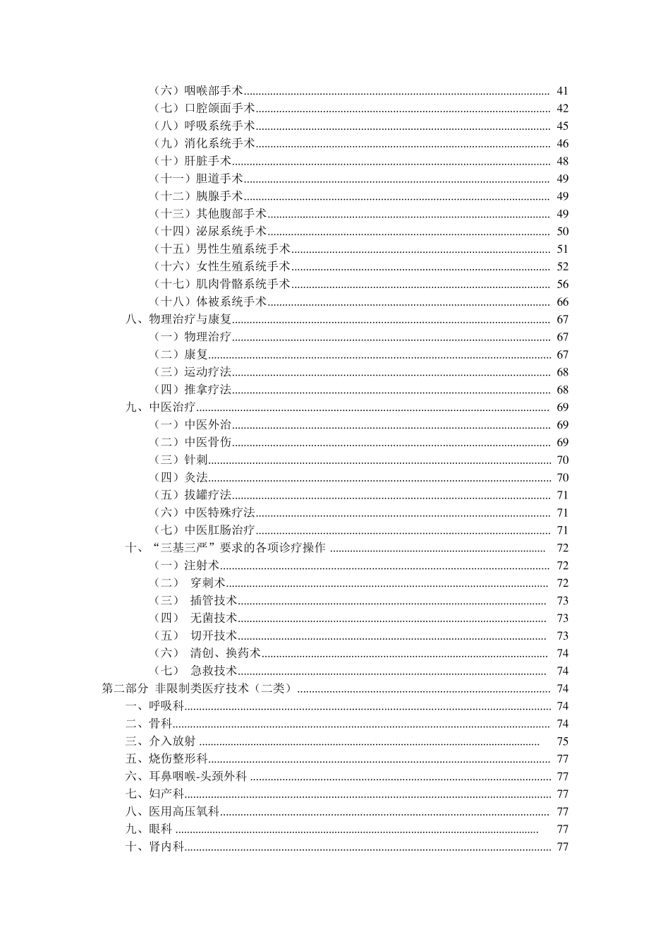 XXXX医院医疗技术分类目录_第2页