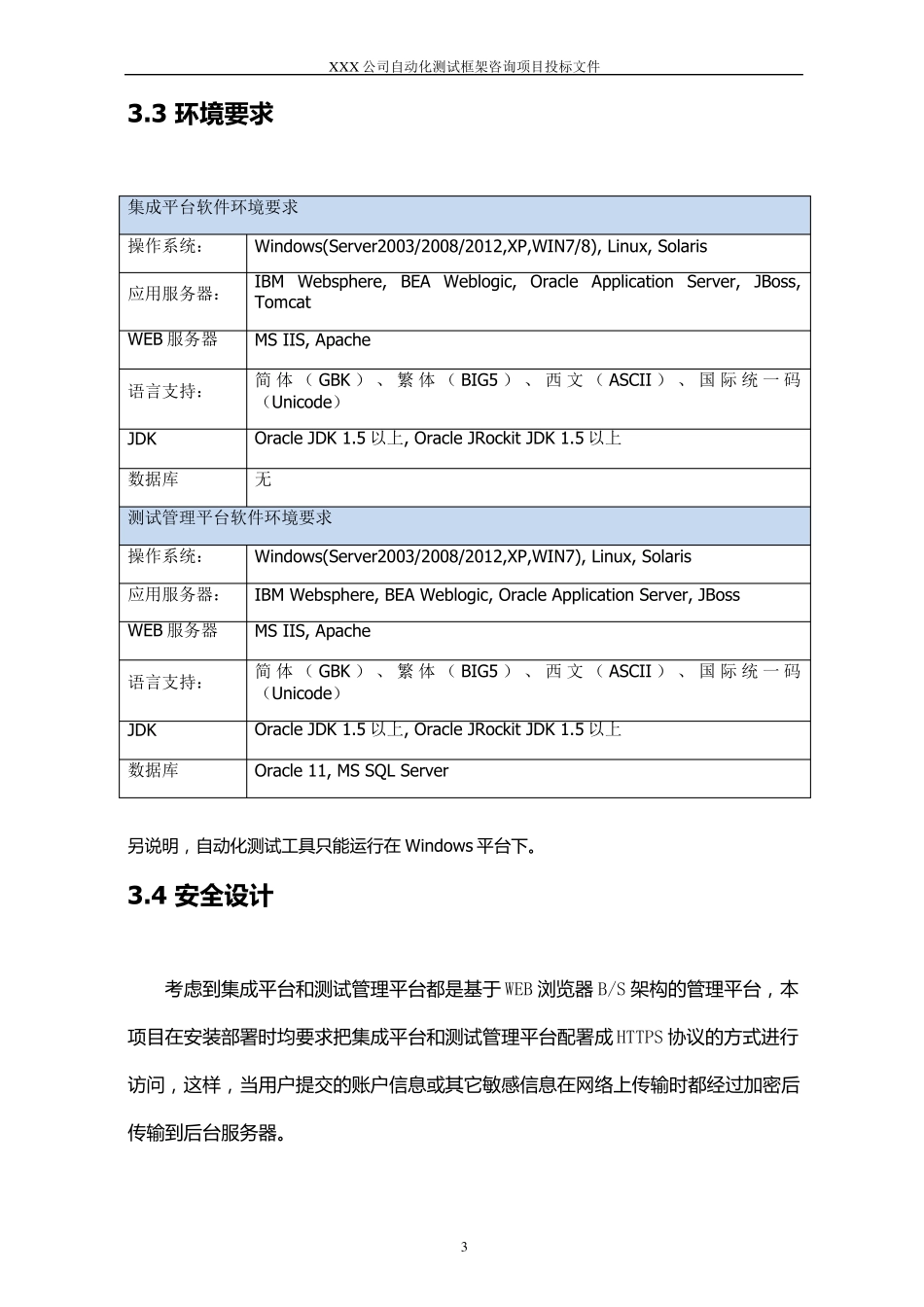 XXX公司测试平台投标书_第3页