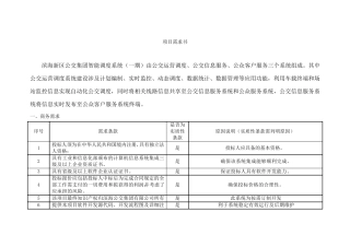 XX公交集团智能调度系统需求