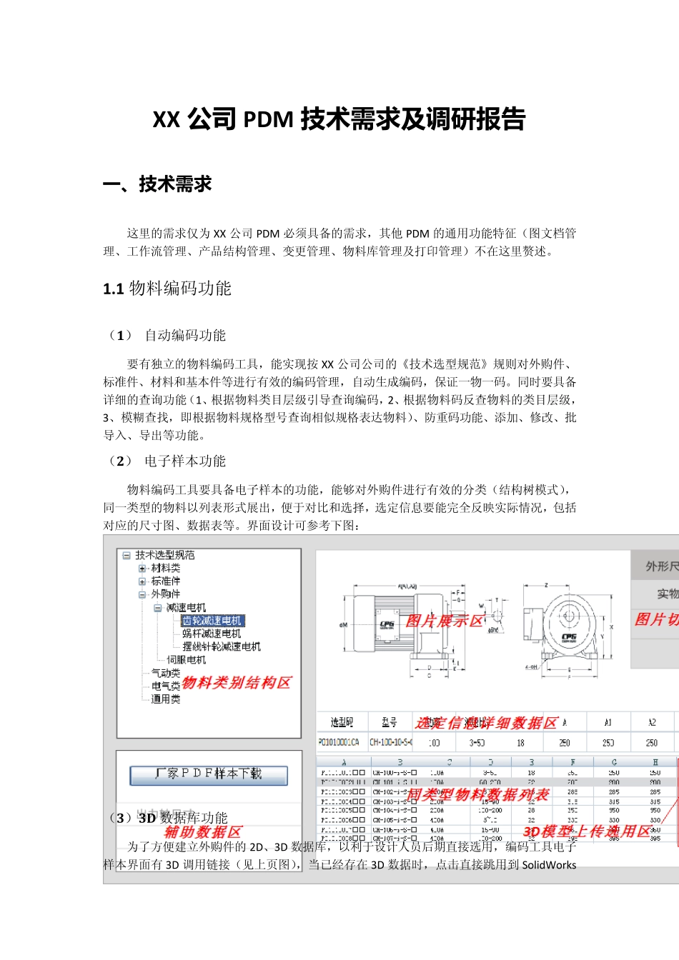 XX公司PDM技术需求及调研报告_第1页