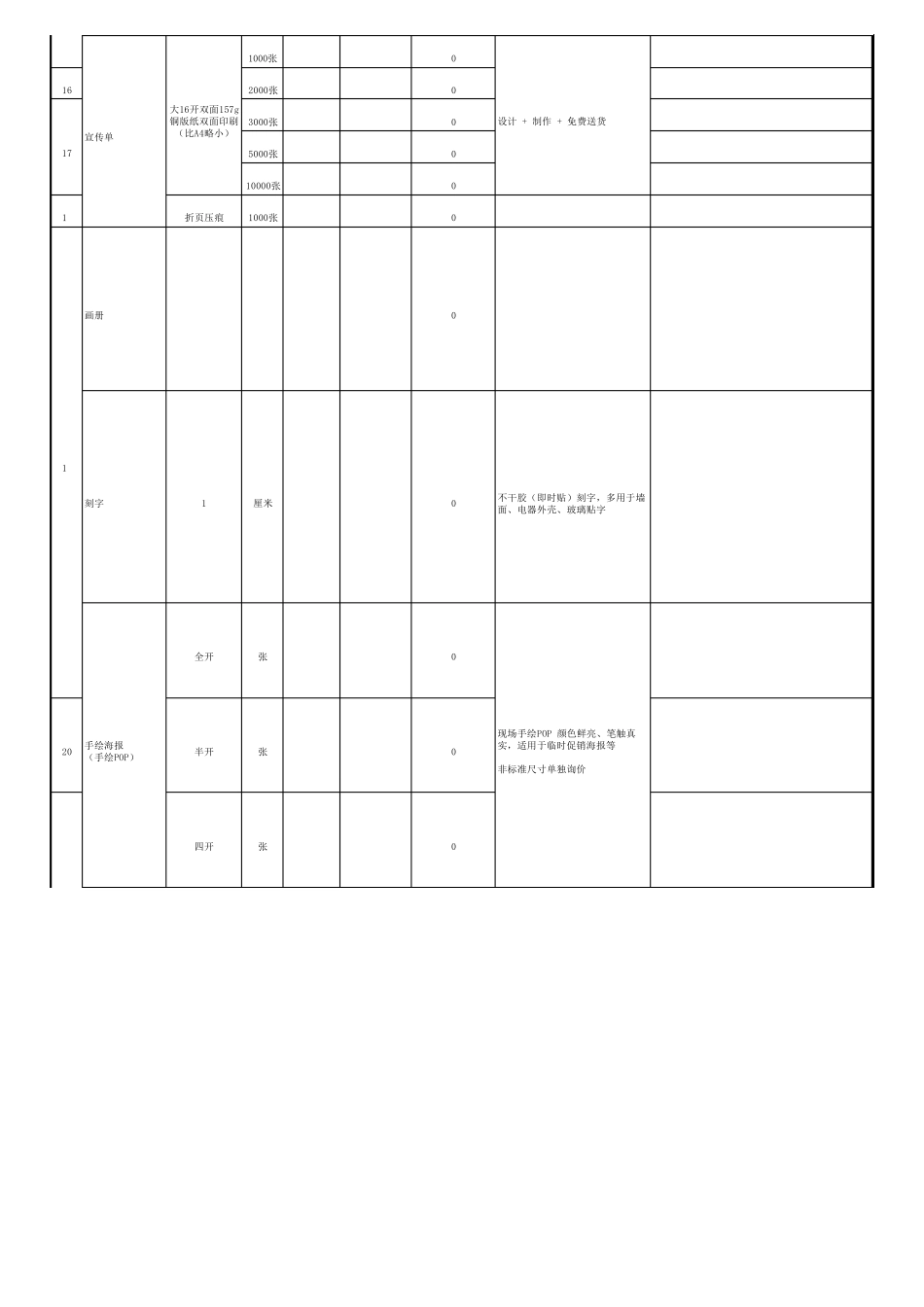 XX广告报价单_第3页