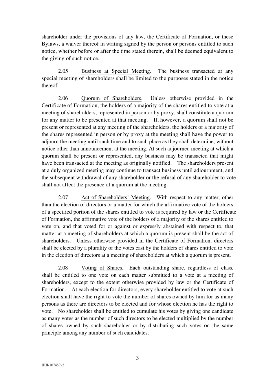 xx有限责任公司章程中英对照版_第3页