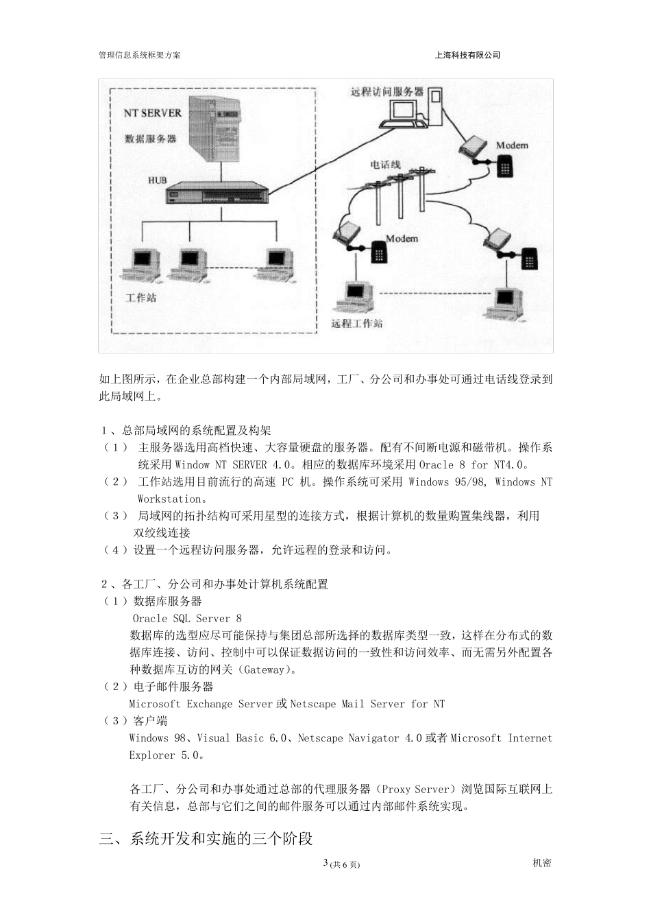 XX管理信息系统框架方案_第3页