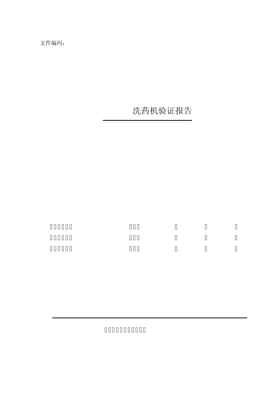 XY720洗药机验证报告_第1页