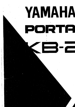 YAMAHA电子琴说明书KB200