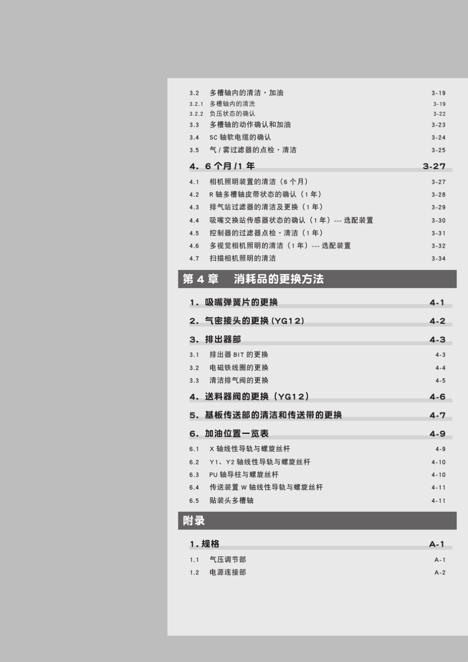 YAMAHA贴片机_YS12YG12M_保养手册_第3页