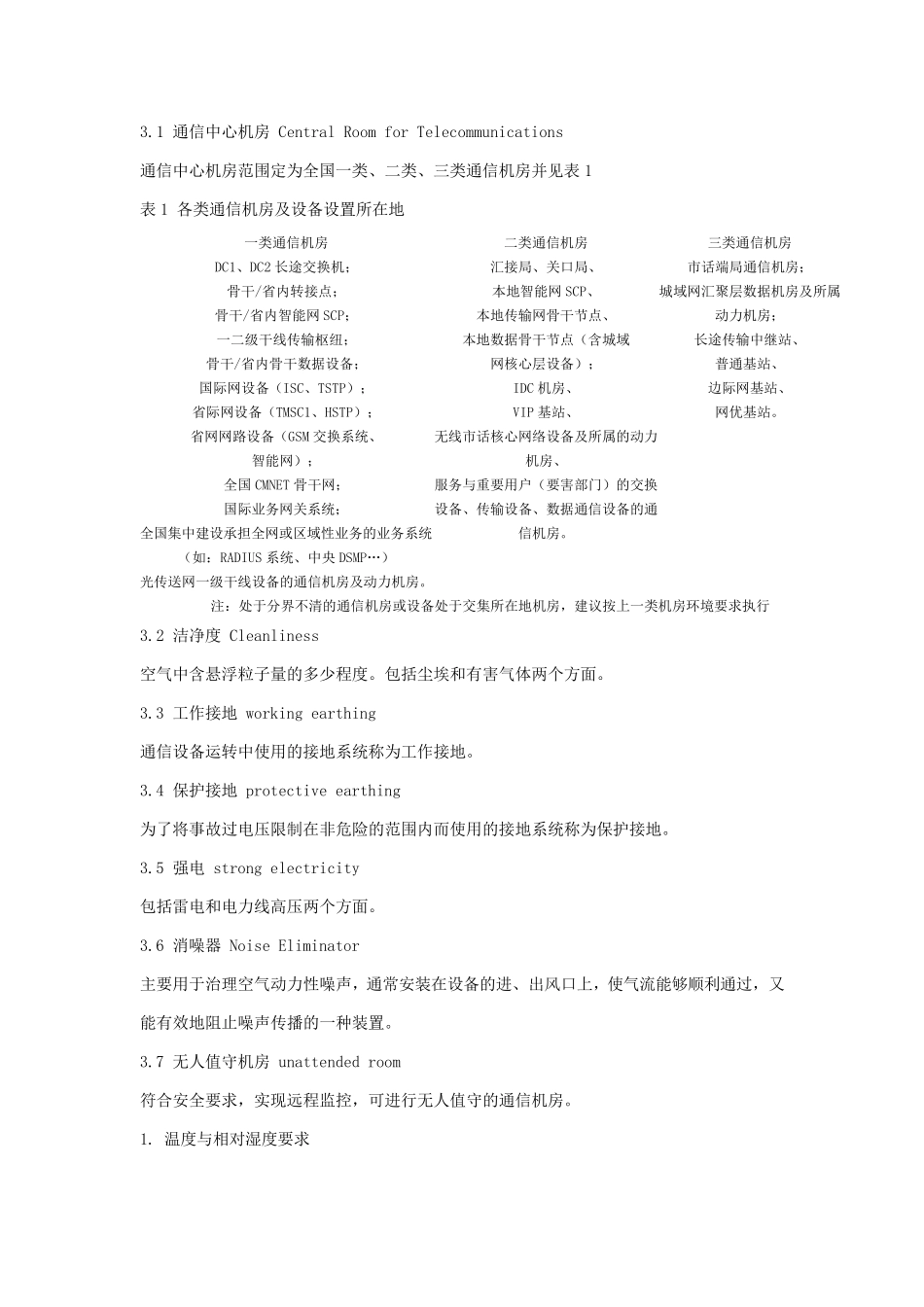 YDT18212008通信中心机房环境条件要求_第2页