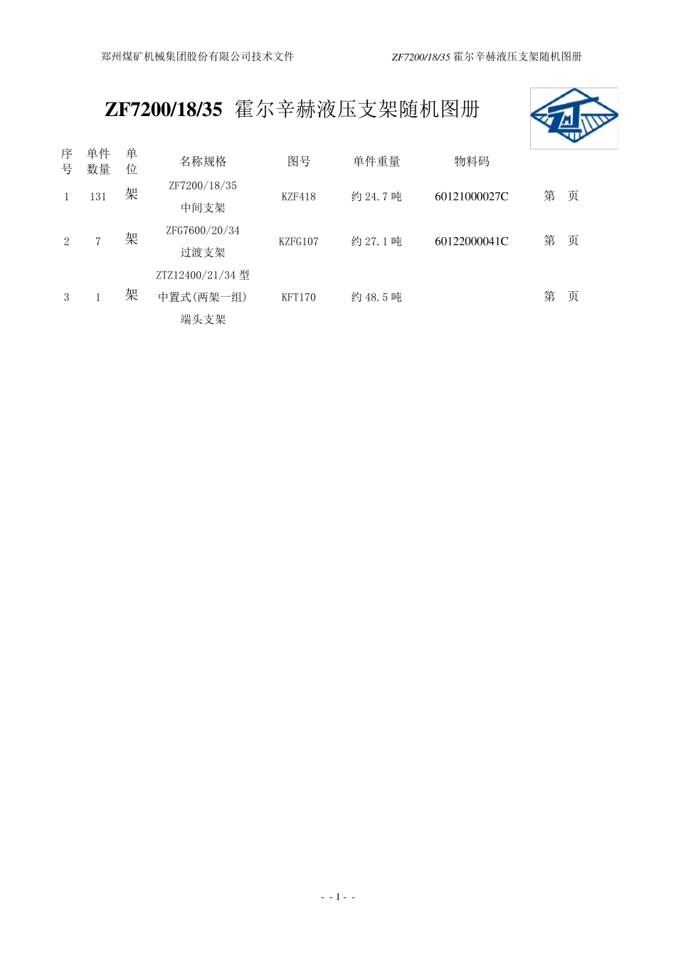 ZF72001835放顶煤支架随机图册_第2页