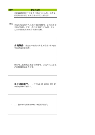 ZJ116卷接机组精准操作解说词11.20