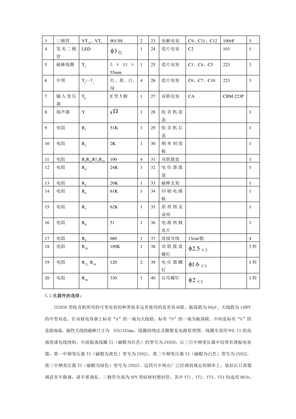 ZX2050袖珍型七管超外差收音机的安装实训(学生版)_第2页
