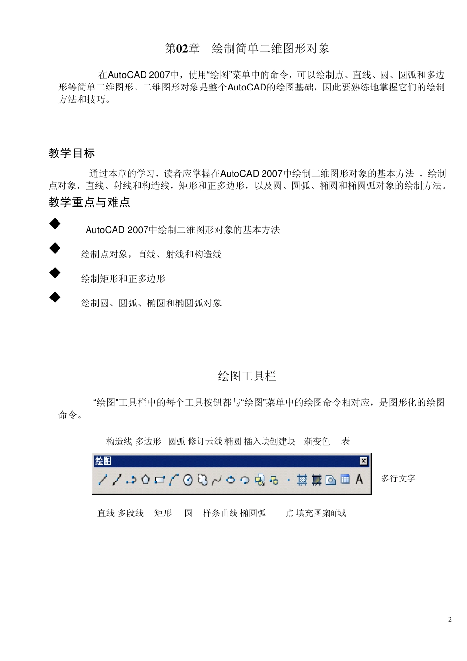 [CAD教程]绘制简单二维图形对象_第2页