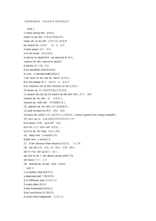 [╲╱、英语、]高一英语提纲必修③(词组、句型)