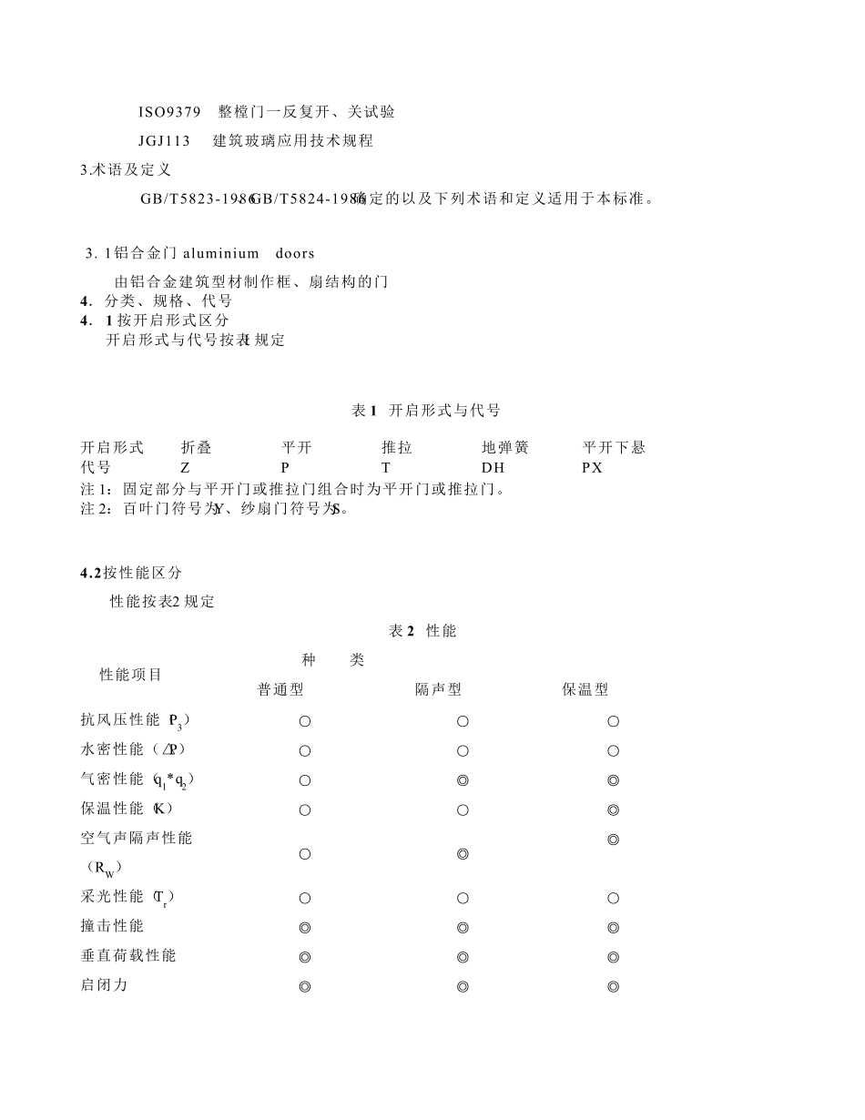 [免费下载]铝合金窗国家规范GBT8478_第3页