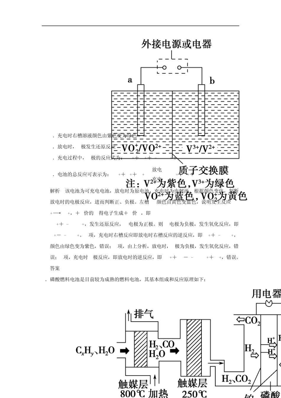 [创新设计](江西版)2015届高考化学总复习热点回头专练6新型化学电源专项突破_第2页