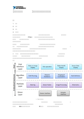 [机器人软件架构]使用分层的方法设计机器人软件