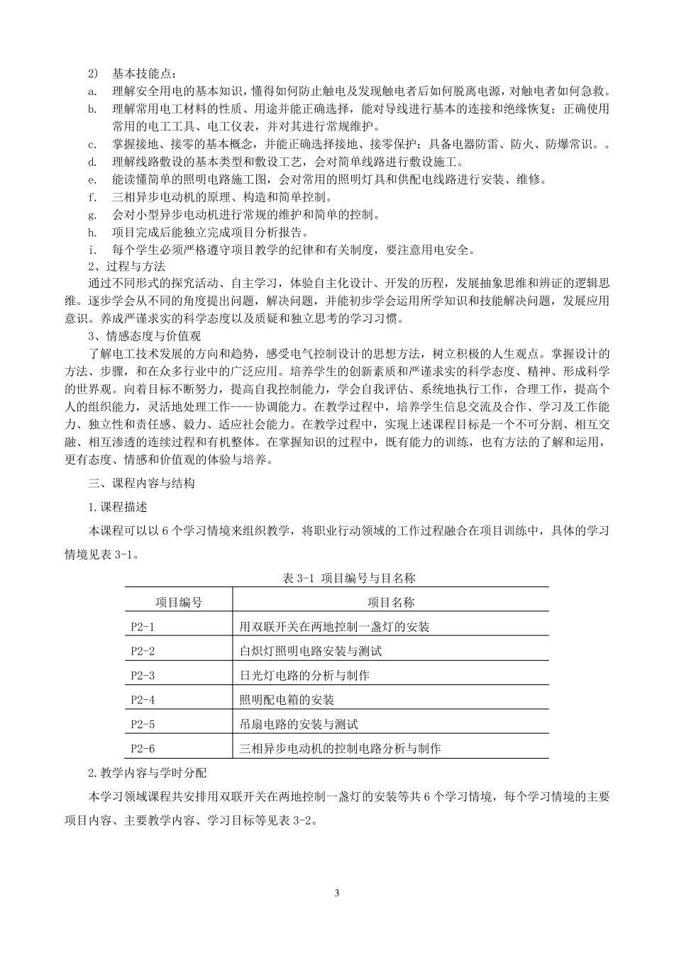 [标准]电工基础课程标准_第3页