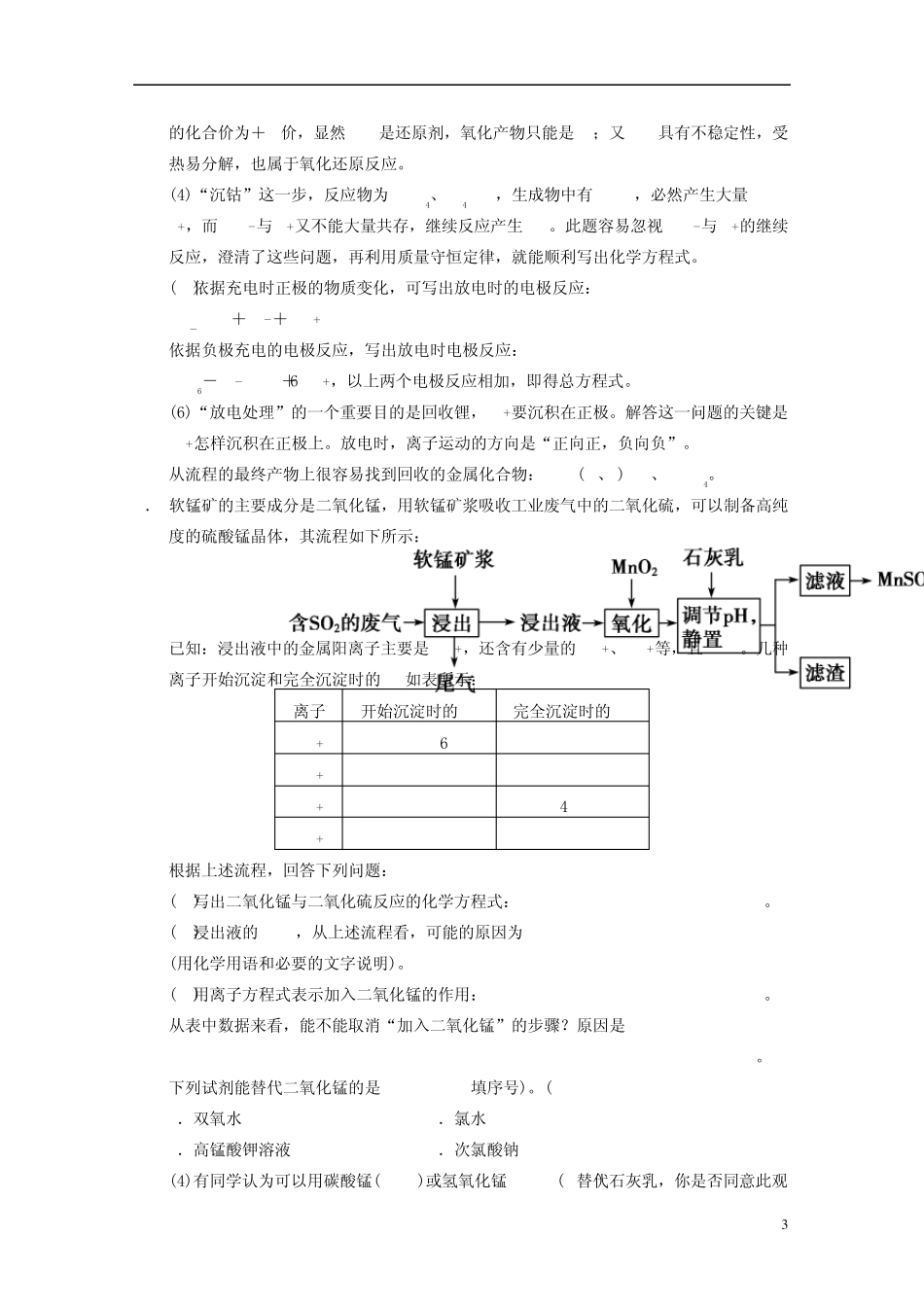 [步步高](广东专用)2014版高考化学考前三个月高考冲刺练第2题化工流程题(含答案解析)_第3页