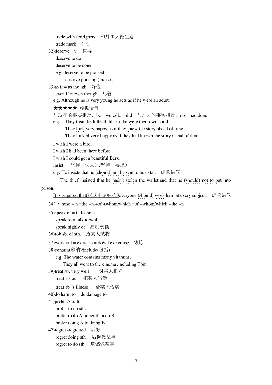 [精心整理强力推荐]高一英语上学期知识点总结_第3页
