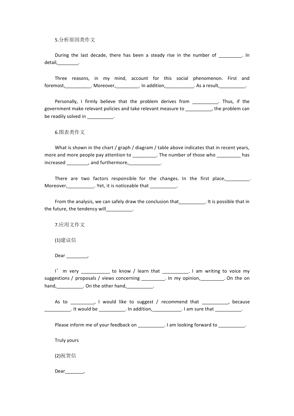 [英语四级作文]英语四级作文通用模板_第3页