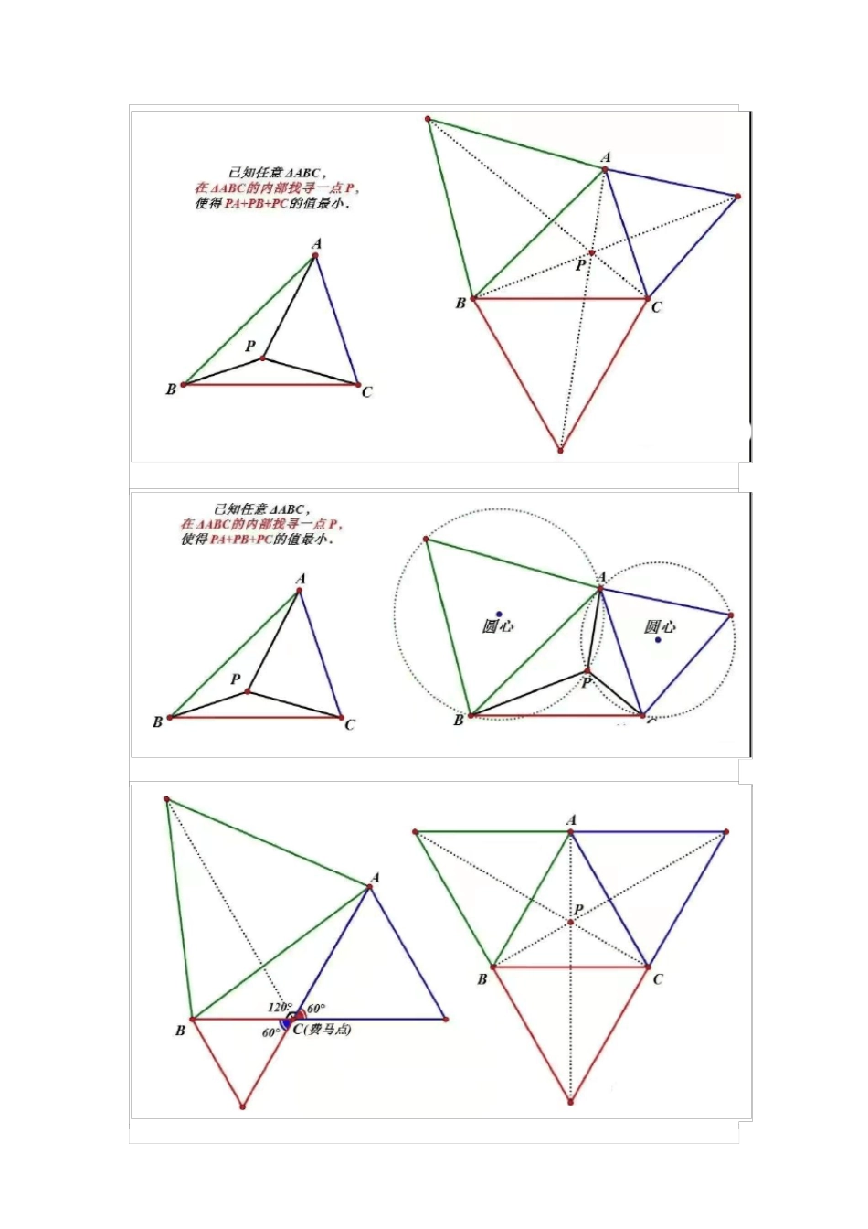 [荐]初中数学几何：费马点(附例题及解析)_第2页