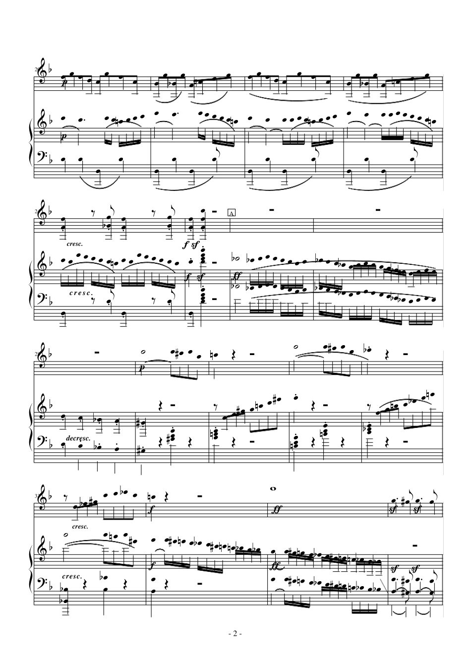 [钢琴谱]春天奏鸣曲第一乐章(贝多芬)_第2页