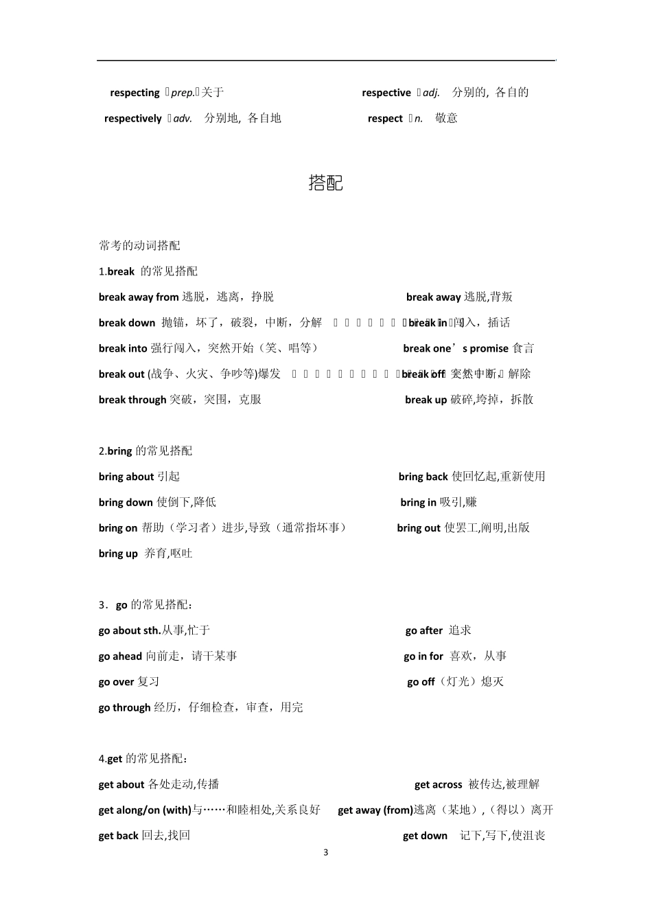 [随身速记电子书包]2013高考英语高中常考易混词汇、搭配、辨析汇编(pdf版)_第3页