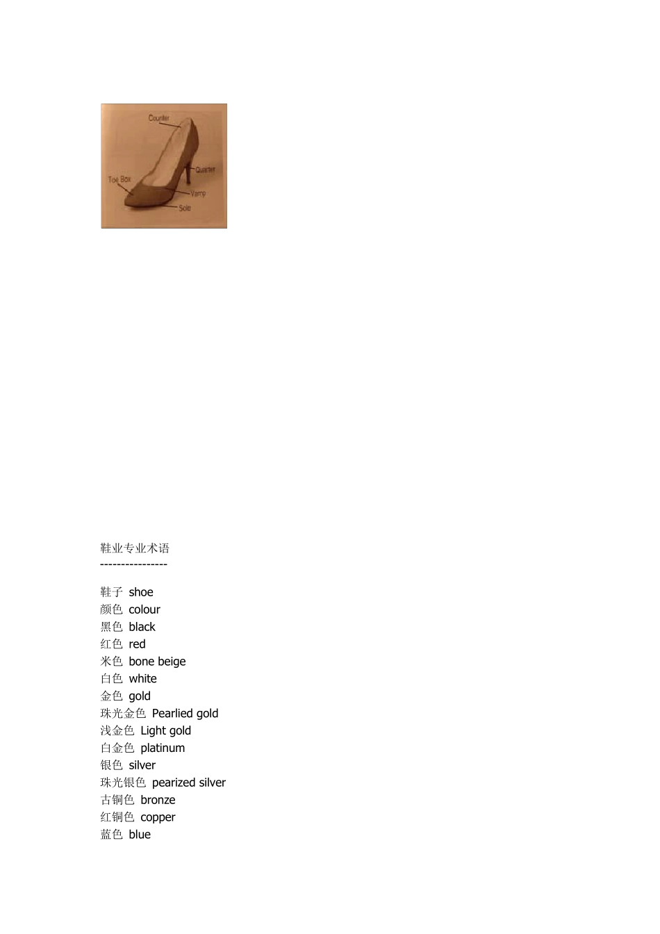 [鞋业知识]鞋子部位名称及英文对照_第3页