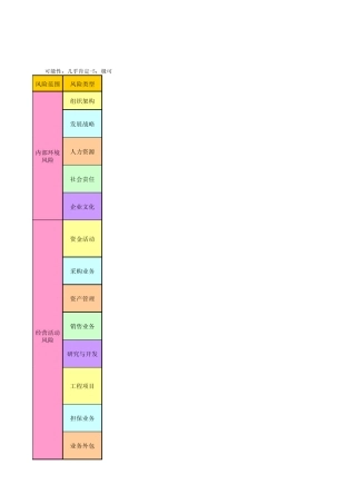 [风险评估表财务]