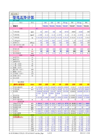 _管道压力降计算小程序