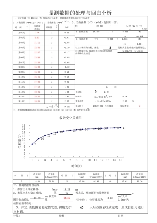 _隧道监控量测电子表格计算