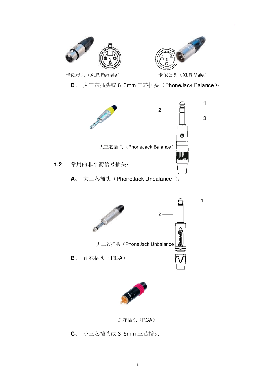 _音响设备常用连接头及音视频线材的制作方法_第2页