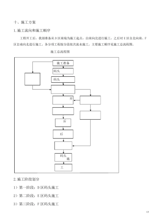 沉箱施工组织设计