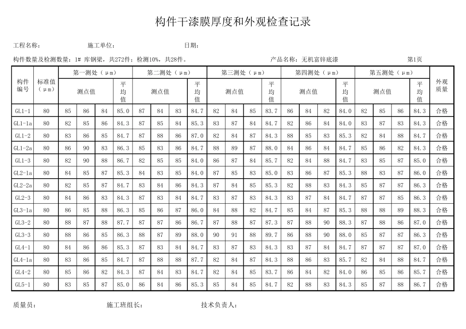 ——漆膜厚度记录_第2页