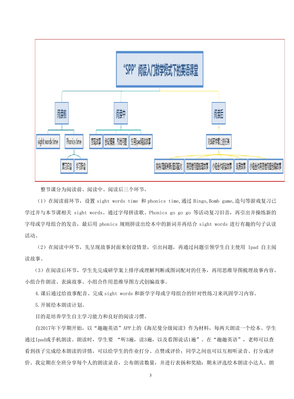 “SPP”阅读入门教学模式的英语课堂_第3页