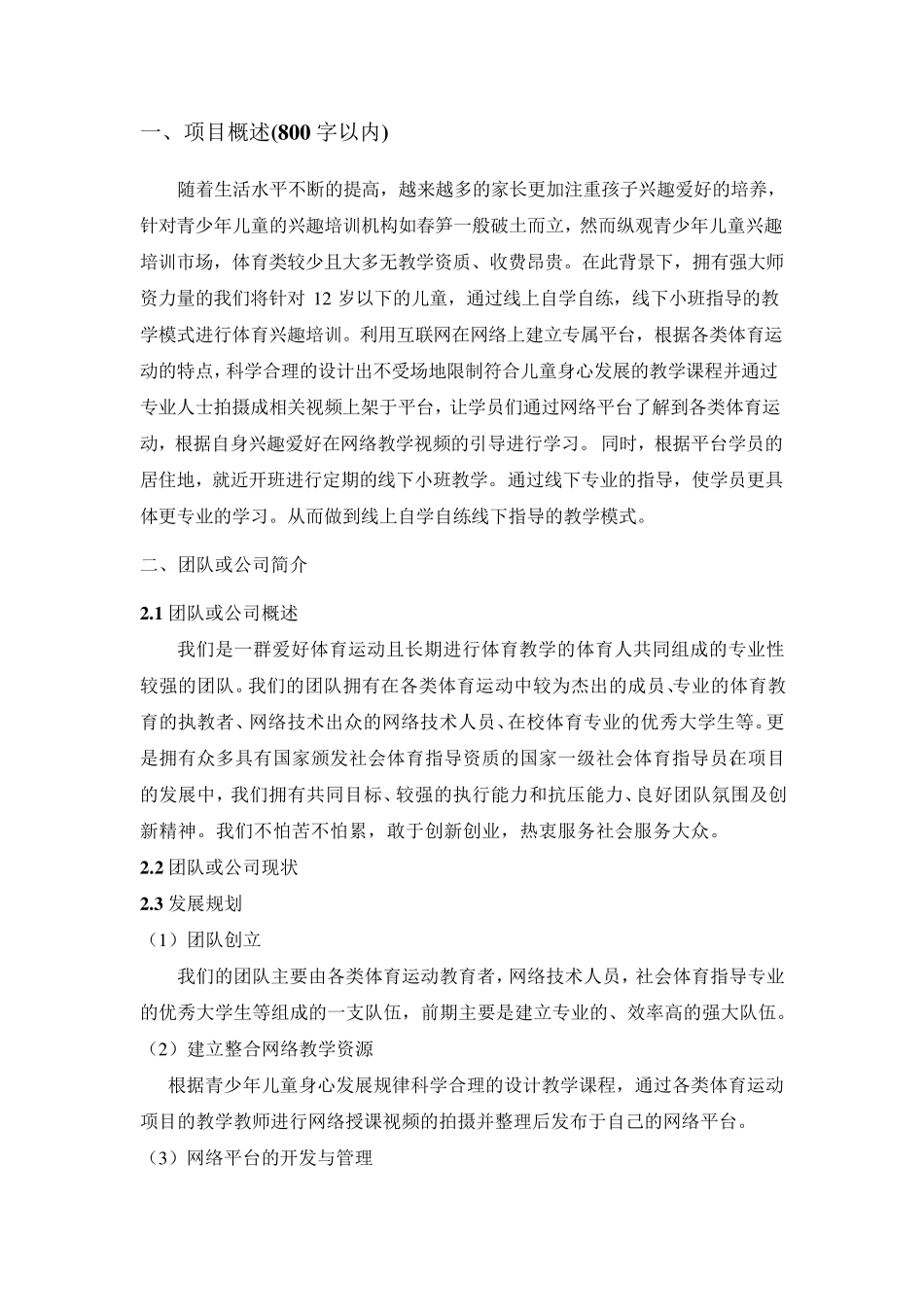 “互联网+”创业计划书互联网创业计划_第3页