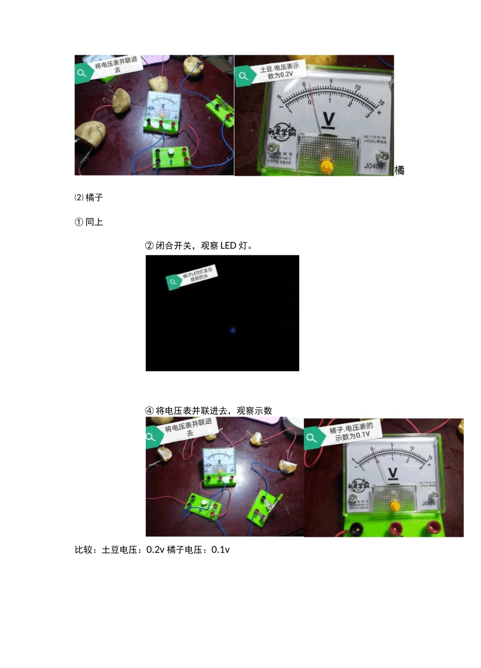 “水果电池”实验报告(1)_第3页