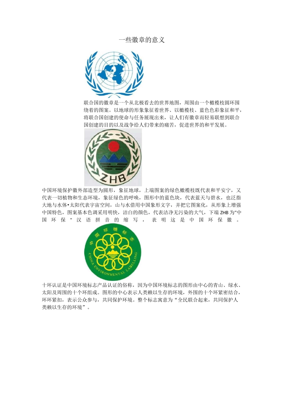 徽章图案及意义模板_第1页