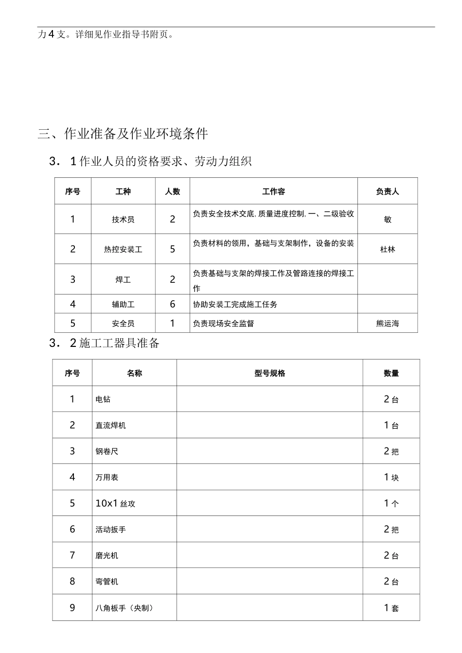 汽轮机本体热控设备安装作业指导书_第2页