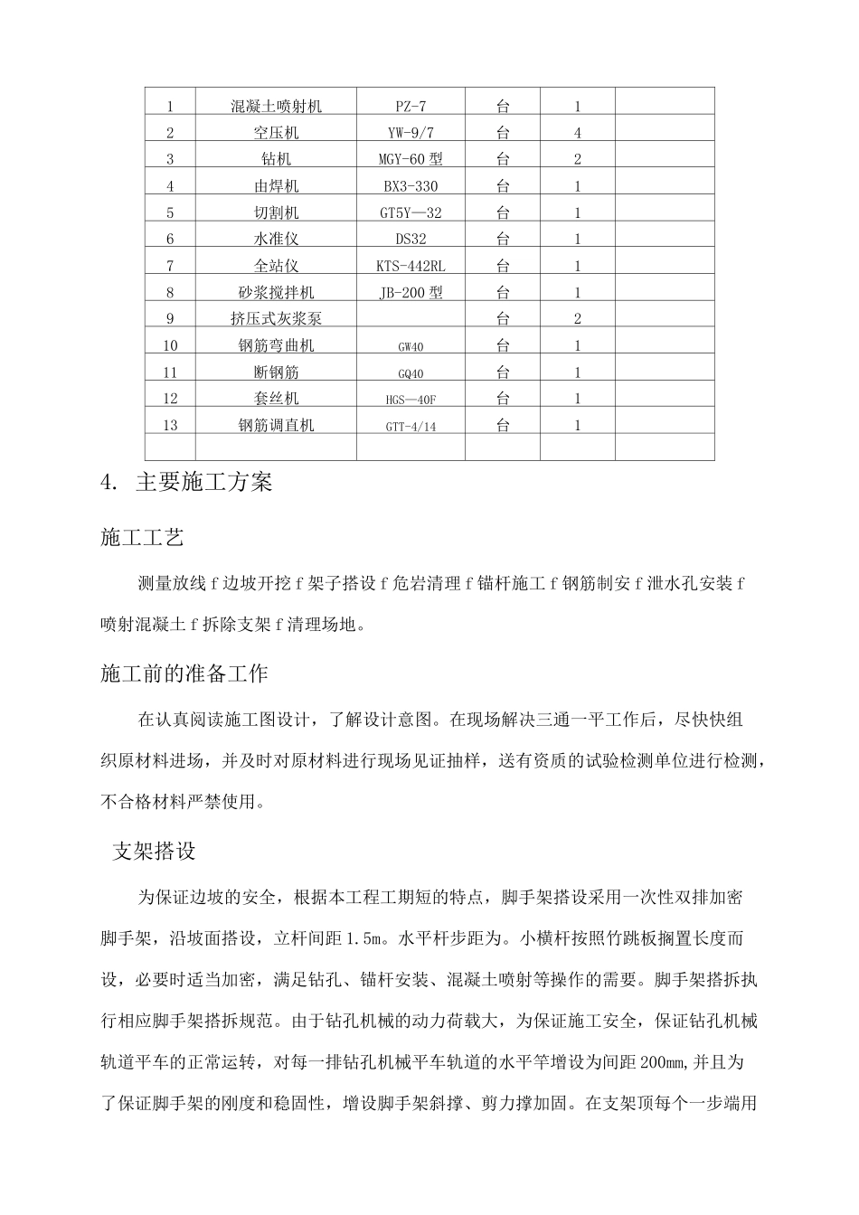 边坡锚杆喷浆施工方案_第3页